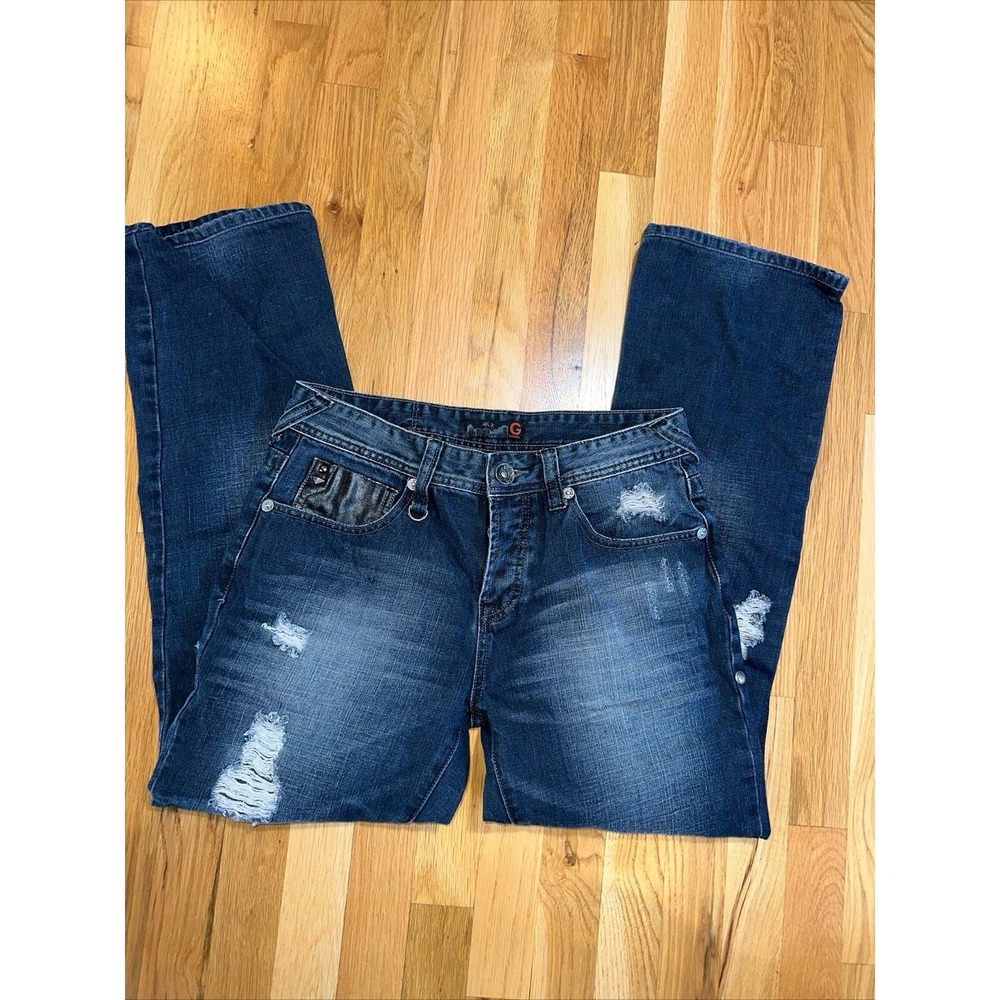 G by Guess jeans roll and low bootcut distressed Size 30 x 28